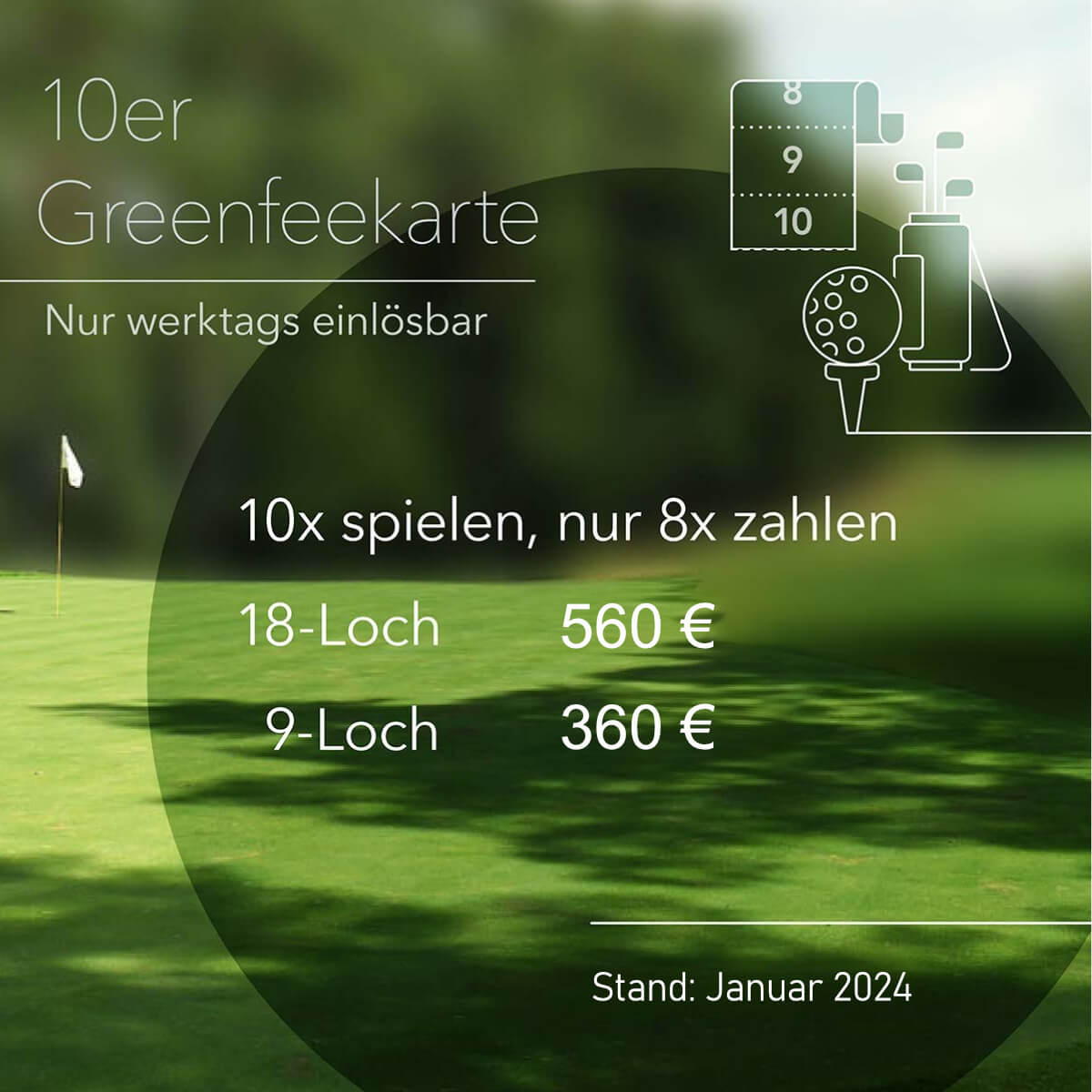 Golf 10er Karte 2024